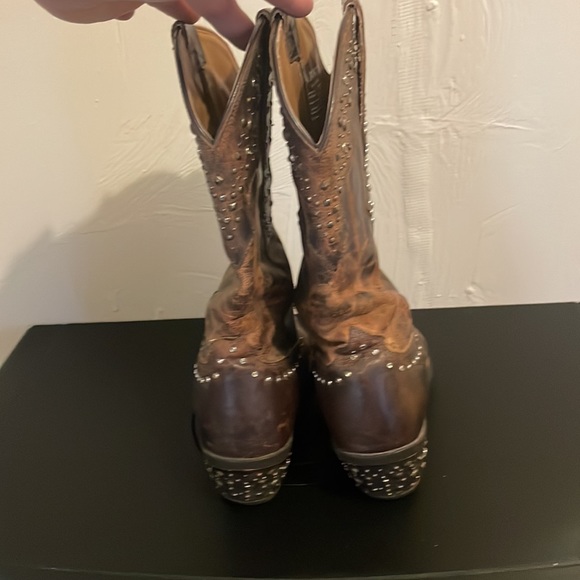 Ariat Women's Rhinestone Western Cowgirl Boot In Sassy Brown Size 7B - Picture 4 of 10